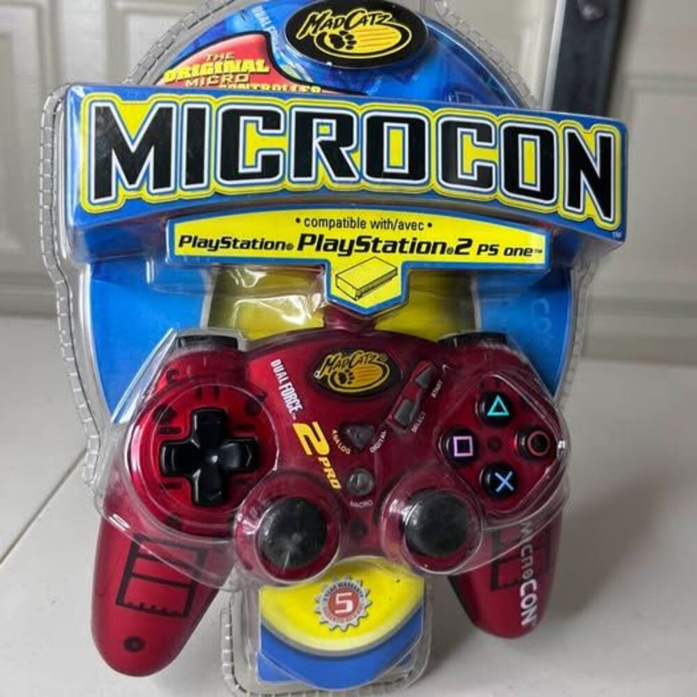 Mad Catz MicroCON Dual Force 2 Pro Controller for PS2/PS1